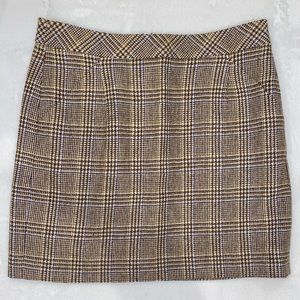 J. Crew Houndstooth Mini Skirt